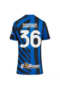 Inter Milan Matteo Darmian #36 Voetbaltruitje Thuis tenue Dames 2024-25 Korte Mouw